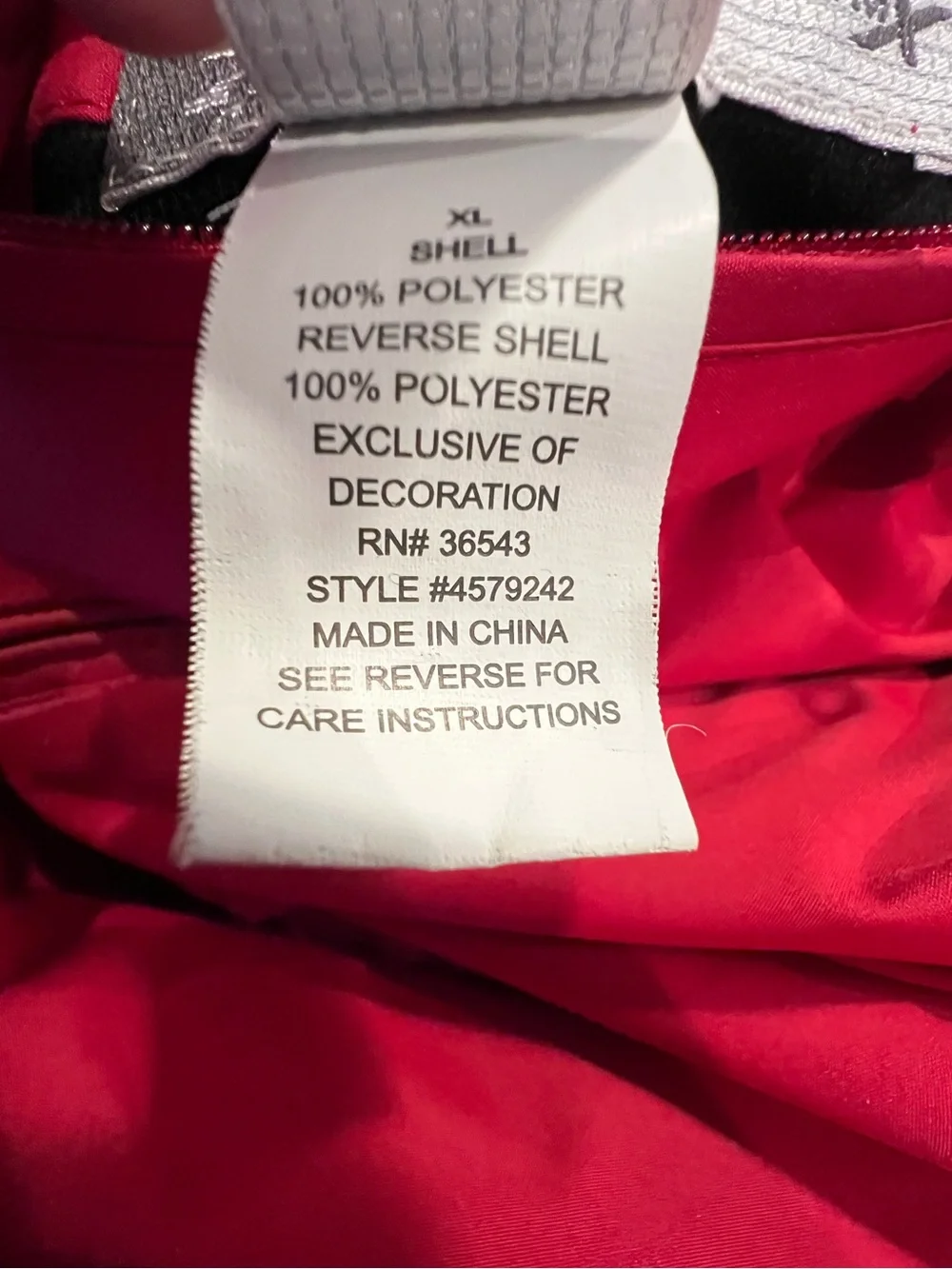 IZOD❤️ REVERSIBLE - Red & Black Vest Zip Jacket & Zip Pockets